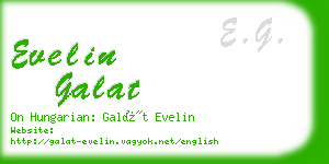 evelin galat business card